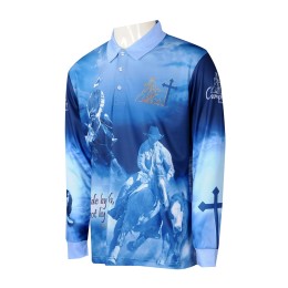 P1258 供應男裝長袖熱升華 時尚設計整件印花Polo恤熱升華 熱升華專門店 P1258 供應男裝長袖熱升華 時尚設計整件印花Polo恤熱升華 熱升華專門店